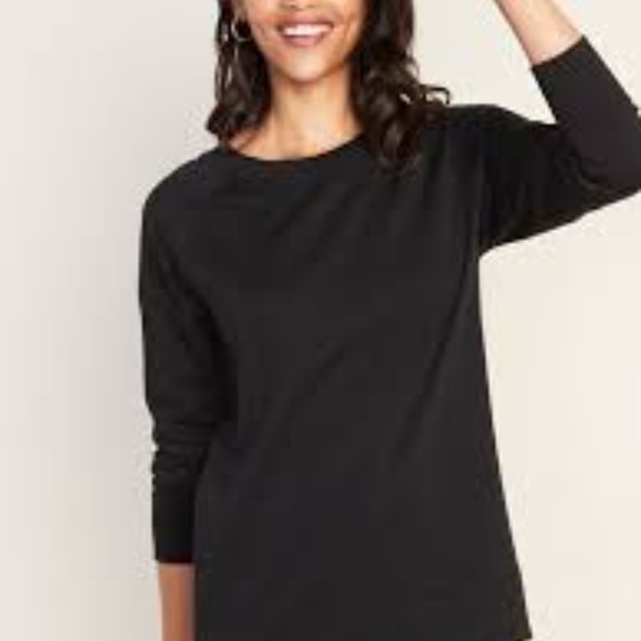 black sweatshirt tunic